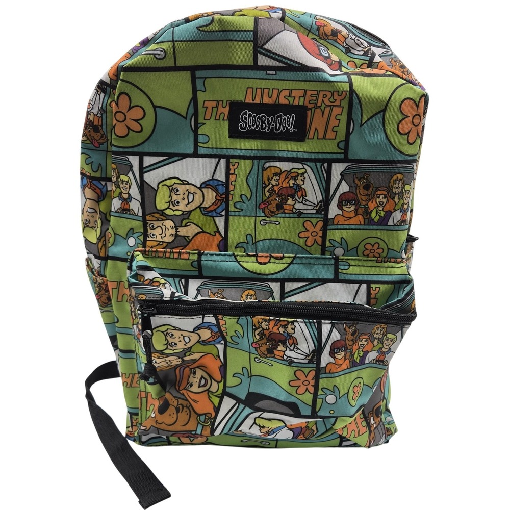 Scooby-Doo! Green 15" Backpack Womens Laptop Compartment Water‎ Bottle Pocket